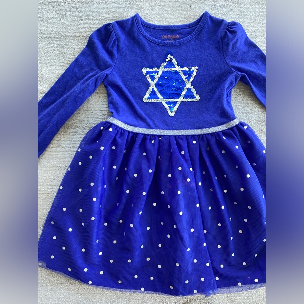 Cat & Jack Kids Hanukkah Dress